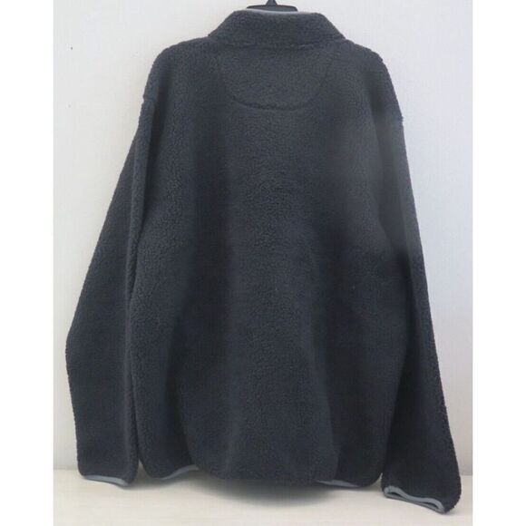 Lee LM31LK159 Men's Sz XL Charcoal Heather Sherpa Fleece 1/4 Snap Pullover $70 - Picture 2 of 7